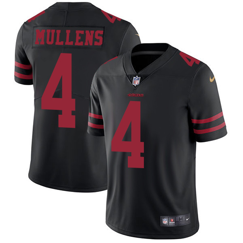 San Francisco 49ers Limited Black Men Nick Mullens Alternate NFL Jersey #4 Vapor Untouchable